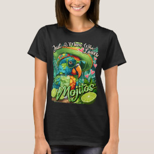 Camiseta Apenas uma mãe que ama o Limão de papagaio verde d