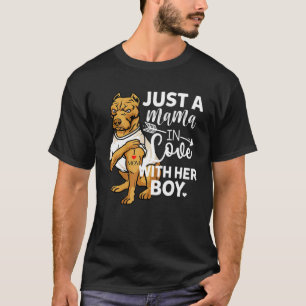Camiseta Apenas Uma Mamãe Apaixonada Pelo Seu Menino Eu Amo