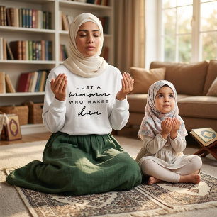 Camiseta apenas uma mamãe que faz dua presente de mãe muçul