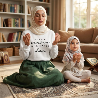 Camiseta apenas uma mamãe que faz dua presente de mãe muçul