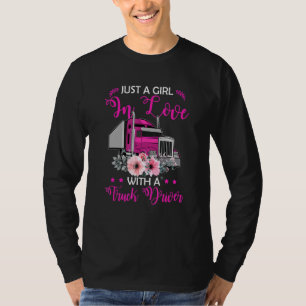 Camiseta Apenas Uma Menina Apaixonada Por Um Motorista De C