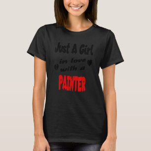 Camiseta Apenas Uma Menina Apaixonada Por Um Pintor