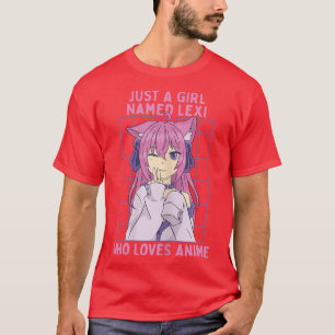 Camiseta Apenas Uma Menina Chamada Lei Que Ama Anime Person