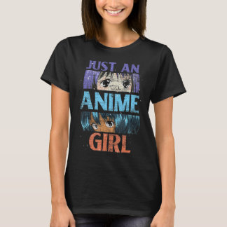 Camiseta Apenas Uma Menina De Animação Manga Japonesa Otaku