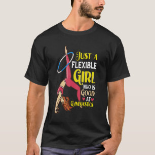 Camiseta Apenas Uma Menina Flexível Que É Boa Na Gir De Gin