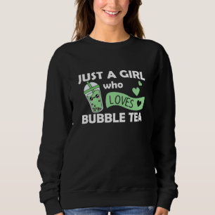 Camiseta Apenas Uma Menina O Chá De Bolha Adora Kawaii Roxo