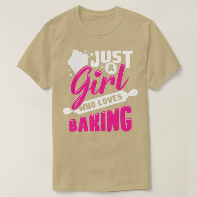 Camiseta Apenas Uma Menina Que Adora Baking (Frente do Design)