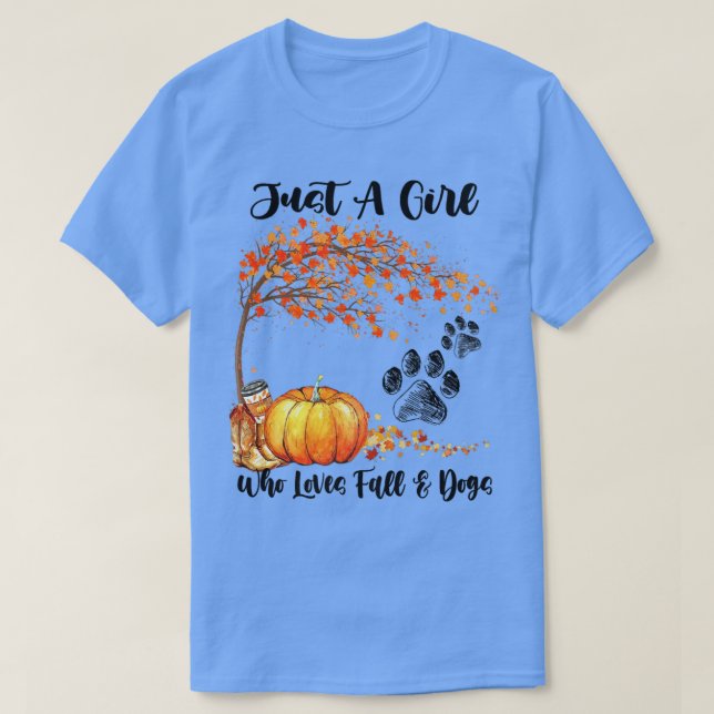 Camiseta Apenas Uma Menina Que Adora Cachorros E Cachorros  (Frente do Design)