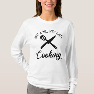 Camiseta Apenas Uma Menina Que Adora Cozinhar