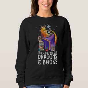 Camiseta Apenas Uma Menina Que Adora Dragões E Nerd De Livr