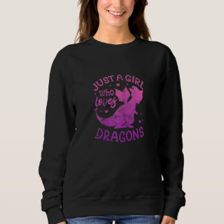 Camiseta Apenas Uma Menina Que Adora Dragões Em Diversão