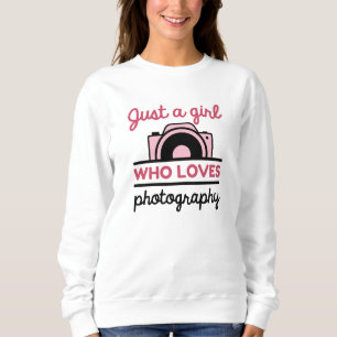 Camiseta Apenas Uma Menina Que Adora Fotografia