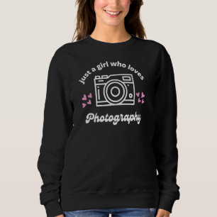 Camiseta Apenas Uma Menina Que Adora Fotografia Bela