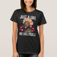 Apenas Uma Menina Que Adora Pit Bulls Adorava Cach