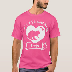 Camiseta Apenas Uma Menina Que Adora Sapo De Sapos
