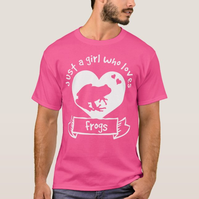 Camiseta Apenas Uma Menina Que Adora Sapo De Sapos (Frente)