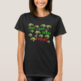Camiseta Apenas Uma Menina Que Adora Sapos