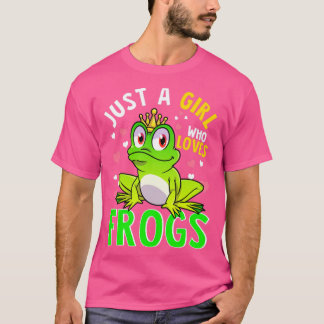Camiseta Apenas Uma Menina Que Adora Sapos