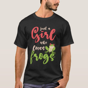 Camiseta Apenas Uma Menina Que Adora Sapos