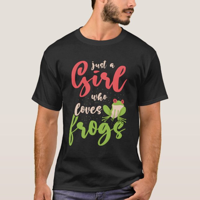 Camiseta Apenas Uma Menina Que Adora Sapos (Frente)