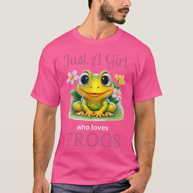 Camiseta Apenas Uma Menina Que Adora Sapos (Frente)
