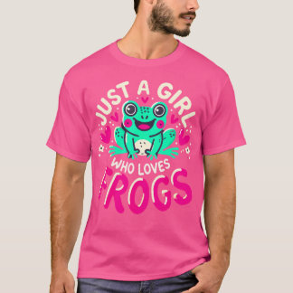 Camiseta Apenas Uma Menina Que Adora Sapos