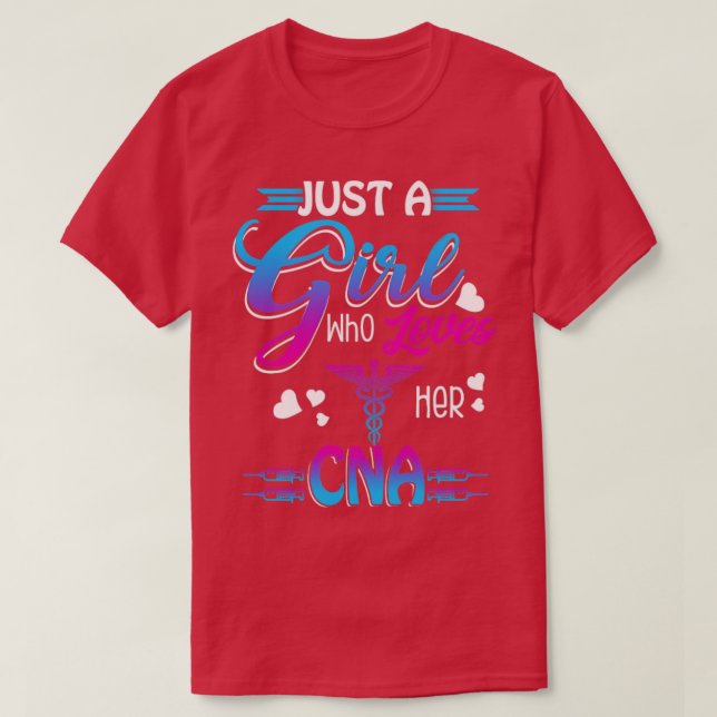 Camiseta Apenas Uma Menina Que Ama A CNA (Frente do Design)