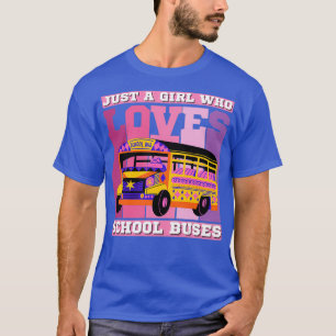 Camiseta Apenas Uma Menina Que Ama A Escola Custa Crianças
