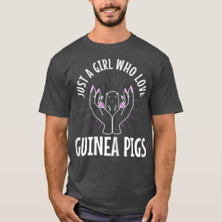 Camiseta Apenas Uma Menina Que Ama A Guiné Pigs 824