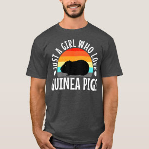 Camiseta Apenas Uma Menina Que Ama A Guiné Pigs Premium3452