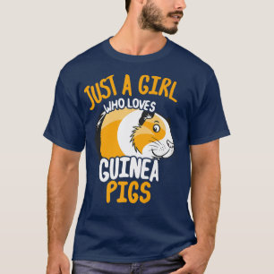 Camiseta Apenas Uma Menina Que Ama A Guiné Pigs Premium3549