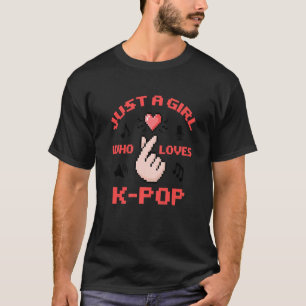 Camiseta Apenas Uma Menina Que Ama A Pop Mulher Pop Musi Co