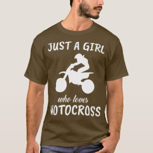 Camiseta Apenas Uma Menina Que Ama A Roupa Esportiva De Mot