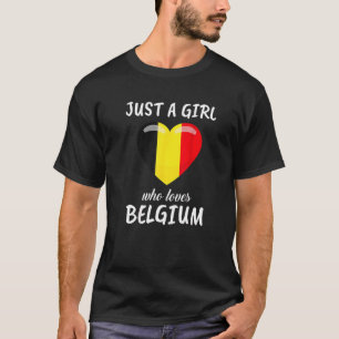 Camiseta Apenas Uma Menina Que Ama A Viagem Belga Belga Bel