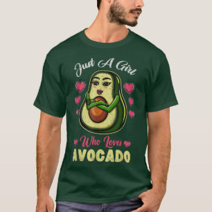 Camiseta Apenas Uma Menina Que Ama A Vintage Avocado