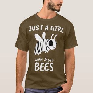 Camiseta Apenas Uma Menina Que Ama Abelhas