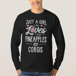 Camiseta Apenas Uma Menina Que Ama Ananás E Mulheres De Cor