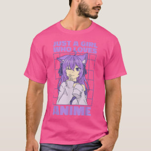 Camiseta Apenas Uma Menina Que Ama Anime