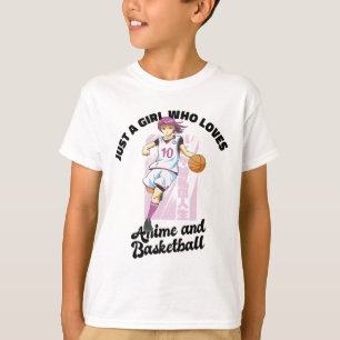 Camiseta Apenas Uma Menina Que Ama Anime E Jogador De Sketl