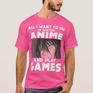 Camiseta Apenas Uma Menina Que Ama Anime E Video games Japa