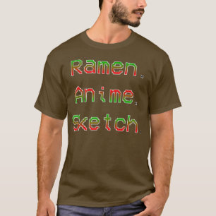 Camiseta Apenas Uma Menina Que Ama Anime Ramen E Desenhando
