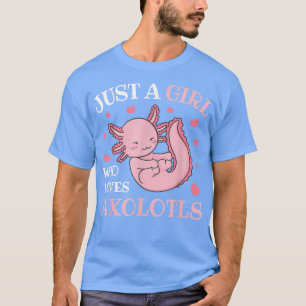 Camiseta Apenas Uma Menina Que Ama Aolotls Kawaii Anime Aol