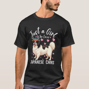 Camiseta Apenas Uma Menina Que Ama As Japonesas Chin Women