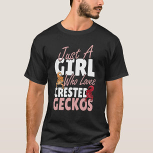 Camiseta Apenas Uma Menina Que Ama As Mulheres Geckos Lizar