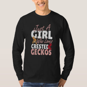 Camiseta Apenas Uma Menina Que Ama As Mulheres Geckos Lizar