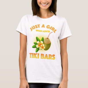 Camiseta Apenas Uma Menina Que Ama Bares De Tiki