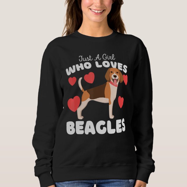 Camiseta Apenas Uma Menina Que Ama Beagles Cute Dog Beagle (Frente)