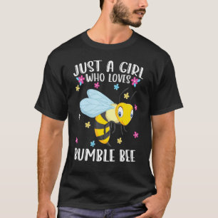 Camiseta Apenas Uma Menina Que Ama Bumble Bee Bonita Abelha