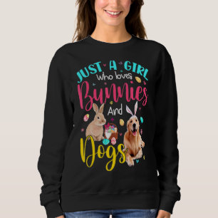 Camiseta Apenas Uma Menina Que Ama Bunnies E Cães