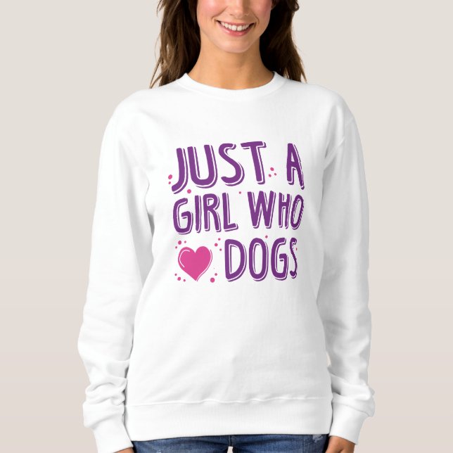 Camiseta Apenas Uma Menina Que Ama Cachorros (Frente)
